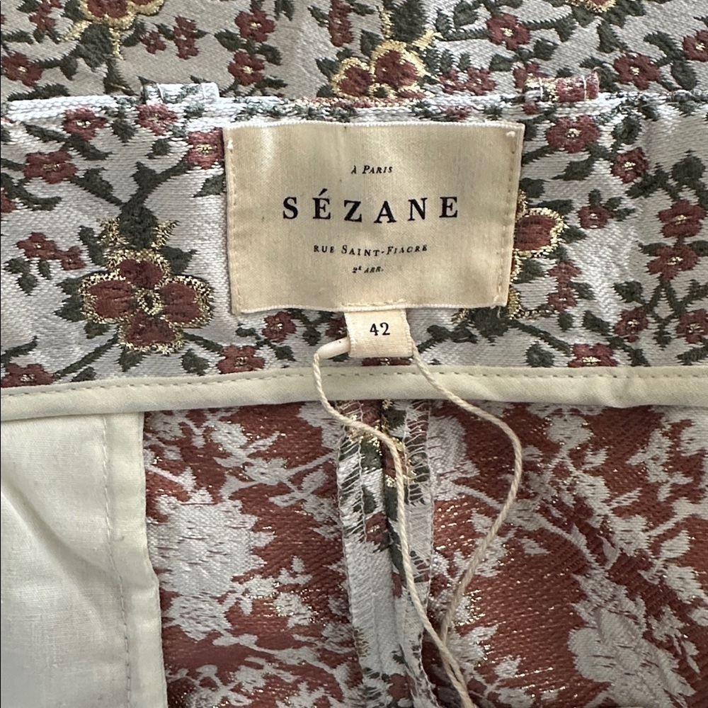 Sezane Floral Ankle Pants - Multicolor - Picture 4 of 5